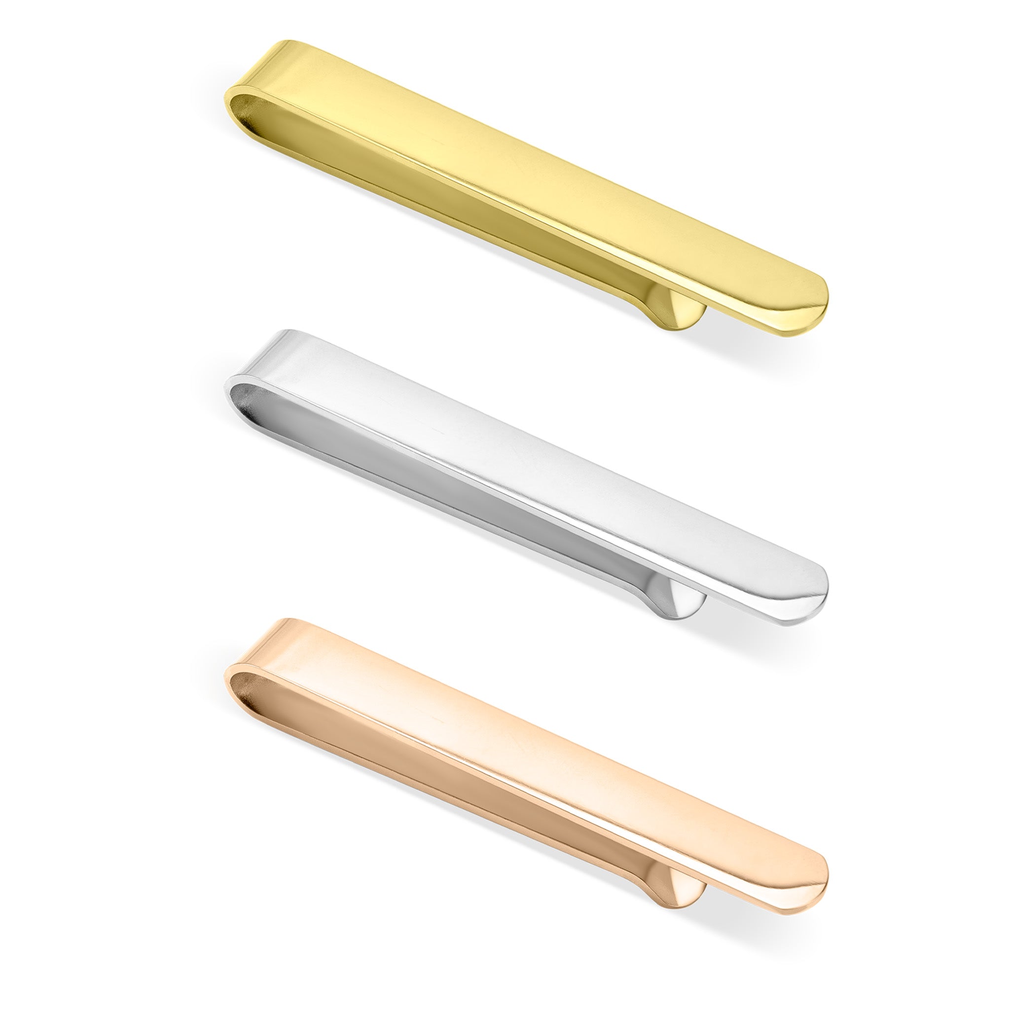 18K Gold PVD Stainless Steel Coated Tie Bar Blank / SBB0316