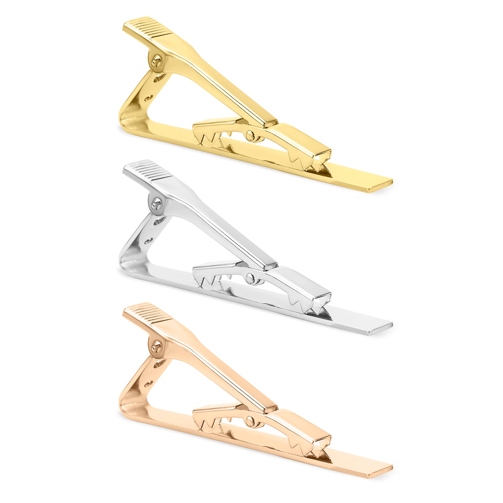 18K Gold PVD Stainless Steel Coated Tie Bar Clip Blank / SBB0317
