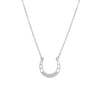 18" Engravable Stainless Steel Horseshoe Necklace / SBB0333