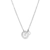 18" Stainless Steel Horseshoe Cutout Necklace / SBB0332