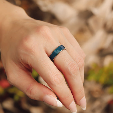 Stainless Steel Temperature Color Changing Mood Ring – 6mm Band – Unisex