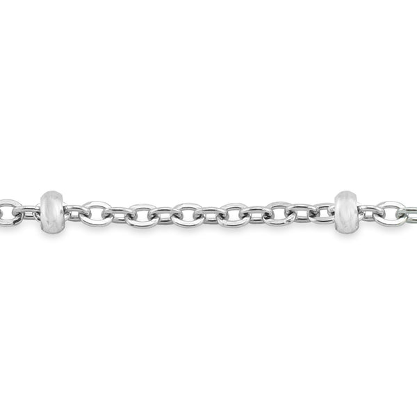 2.5mm Stainless Steel Beaded Satellite Permanent Jewelry Chain By The Foot / SPL1006