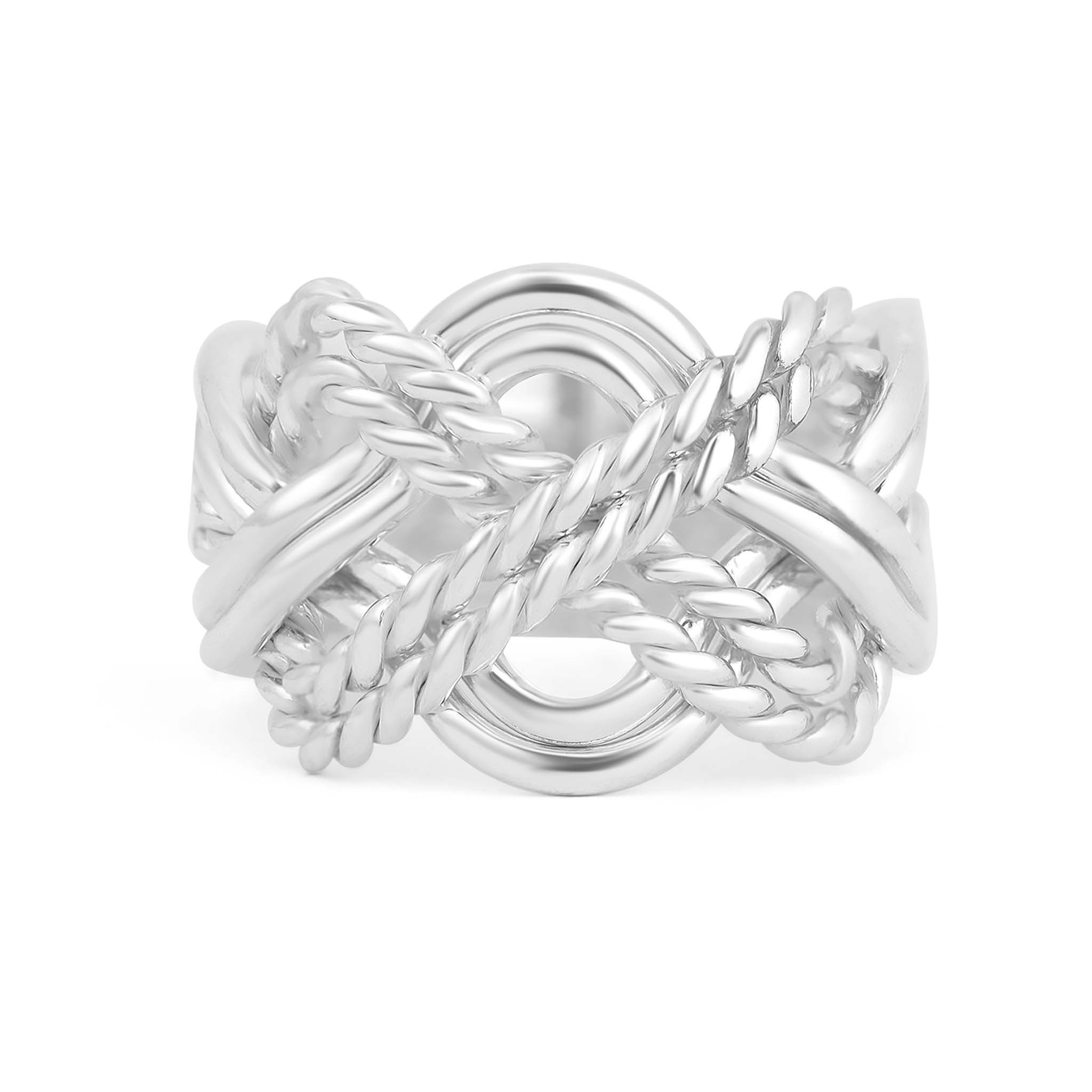 Sterling Silver Braided Ring / SSR0152