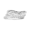 Sterling Silver CZ Layered Band Ring / SSR0192