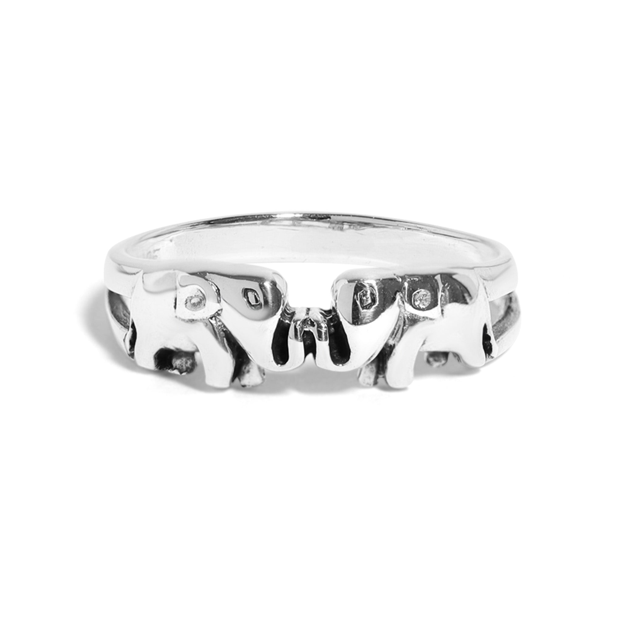 Sterling Silver Elephant Ring / SSR0217