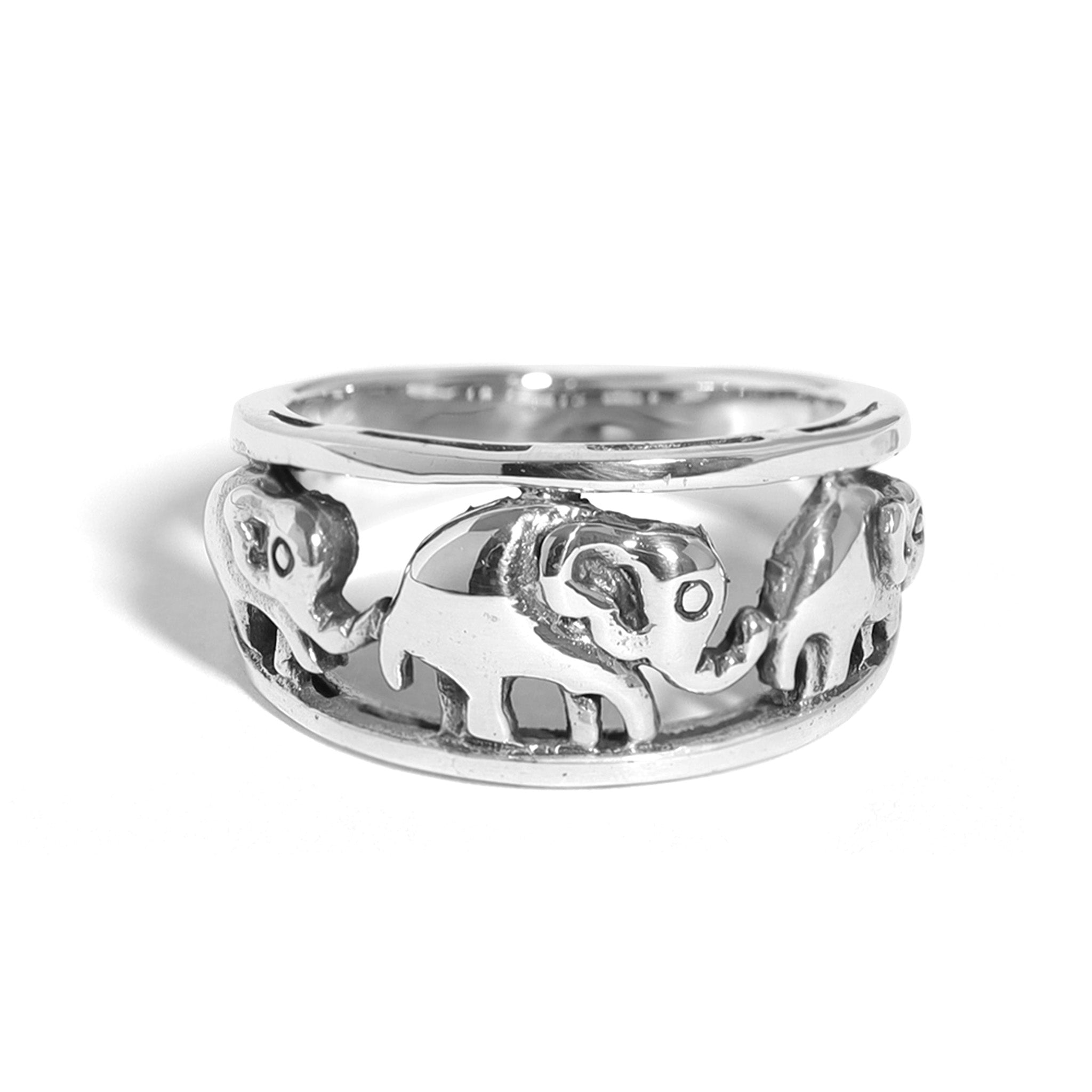 Sterling Silver Elephant Ring / SSR0221