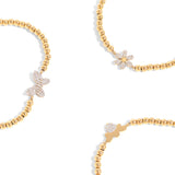 Butterfly Metal Beaded Stretch Bracelet Lifestyle