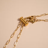 2 Row Layering Necklace Magnetic Clasp