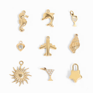 Vacation Charm set gold