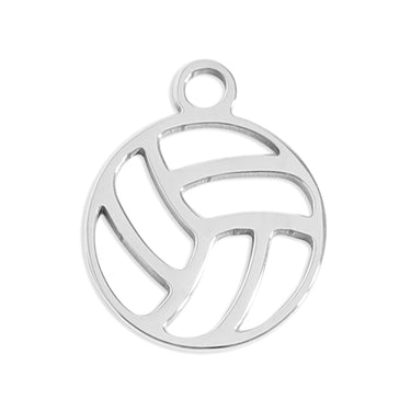 18K Gold PVD Stainless Steel Volley Ball Charm / PDL0154