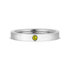 Stainless Steel Birthstone Engravable Stacking Ring / ZRJ1003