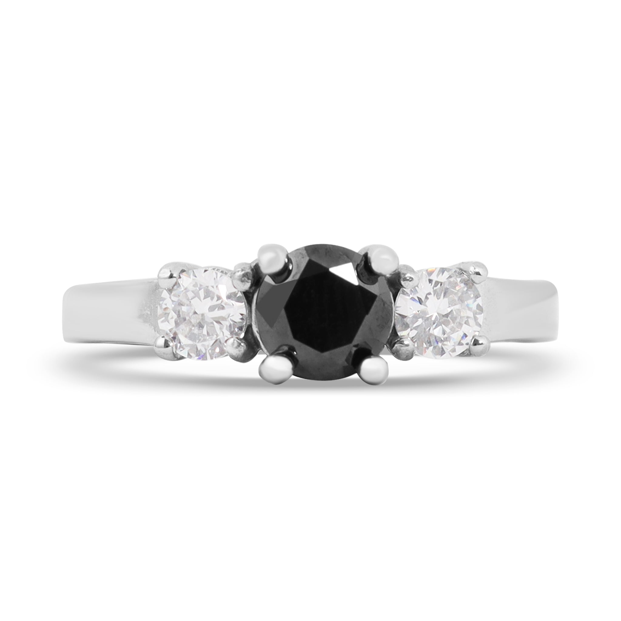 CZ Black Stone Ring