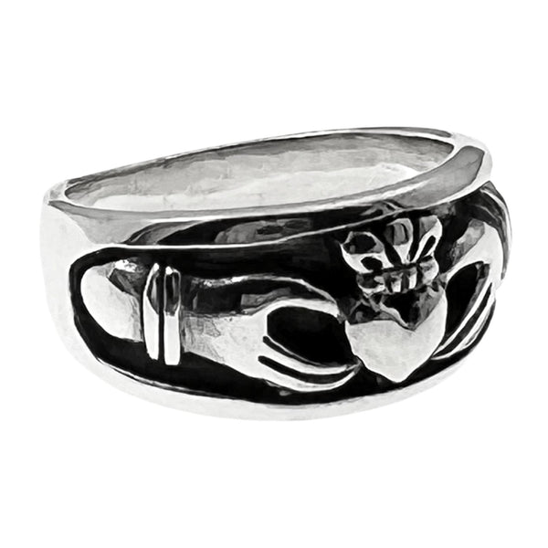 Sterling Silver Celtic Claddagh Ring / SSR0082