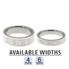 Stainless Steel Roman Numeral Ring / NCZ0147