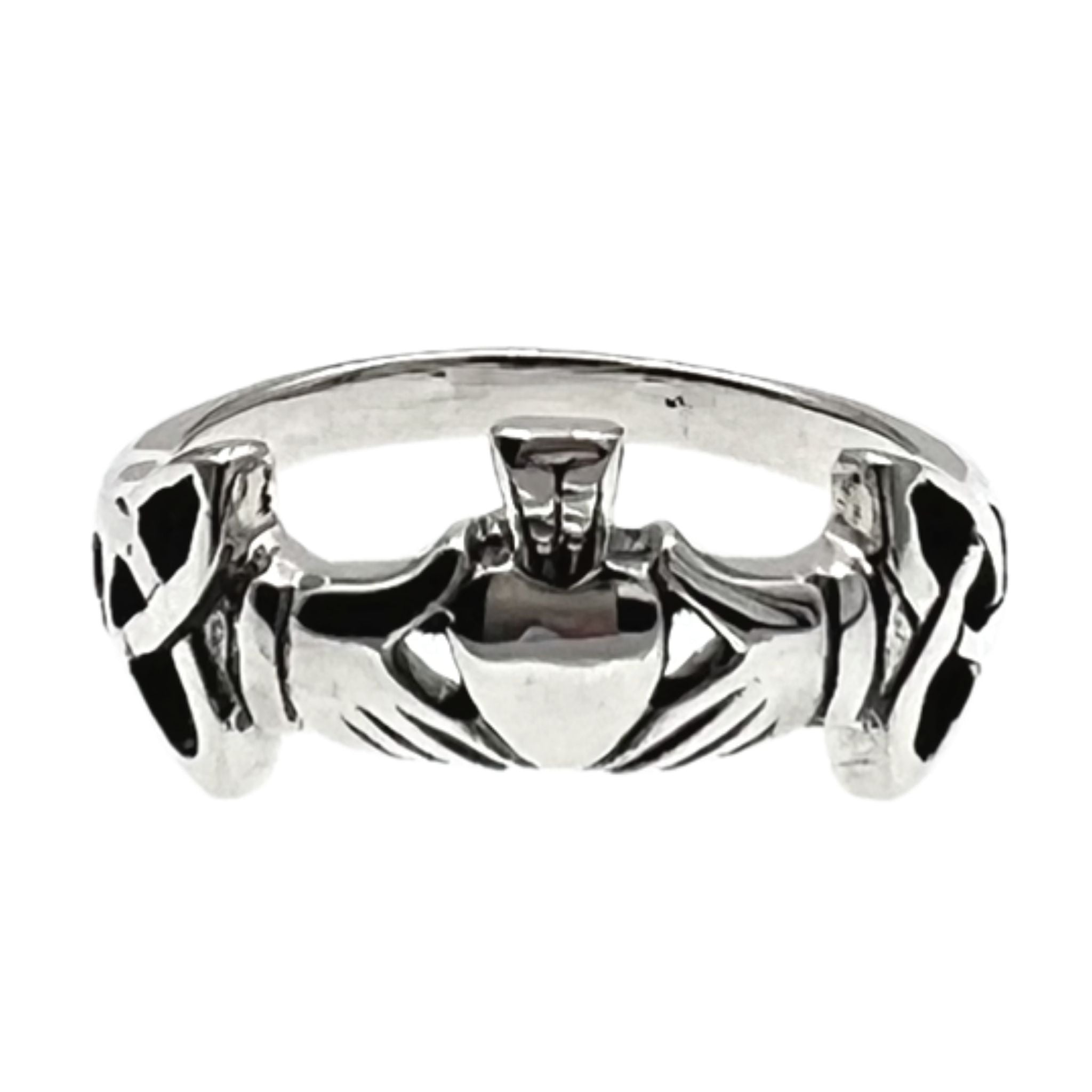 Sterling Silver Celtic Claddagh Ring / SSR0080