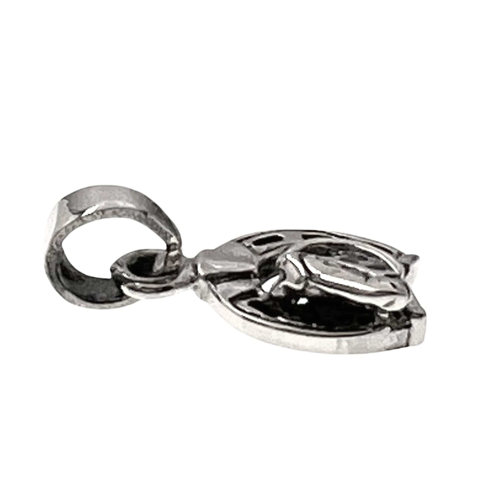 Horse en argent sterling et pendentif en fer à cheval/SSP0154