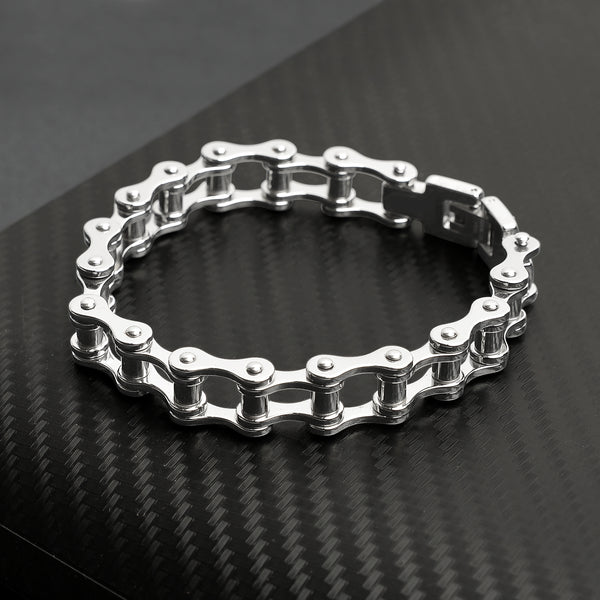 Cycolinks Braided Wire Bike Chain Bracelet Gift for Men Biker
