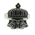 Detailed Crown And Wings Stainless Steel Ring / SCR2217
