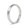 Brushed Stainless Steel Rounded Blank Ring