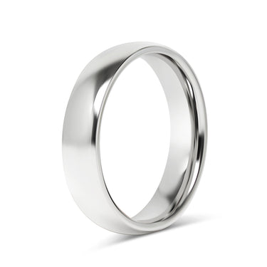 Highly Polished Rounded Stainless Steel Blank Ring 2mm - 6mm