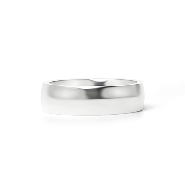 Highly Polished Rounded Stainless Steel Blank Ring 7mm - 11mm