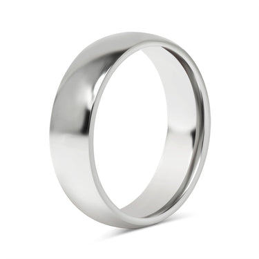 Highly Polished Rounded Stainless Steel Blank Ring 2mm - 6mm