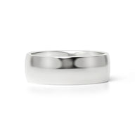 Highly Polished Rounded Stainless Steel Blank Ring 7mm - 11mm