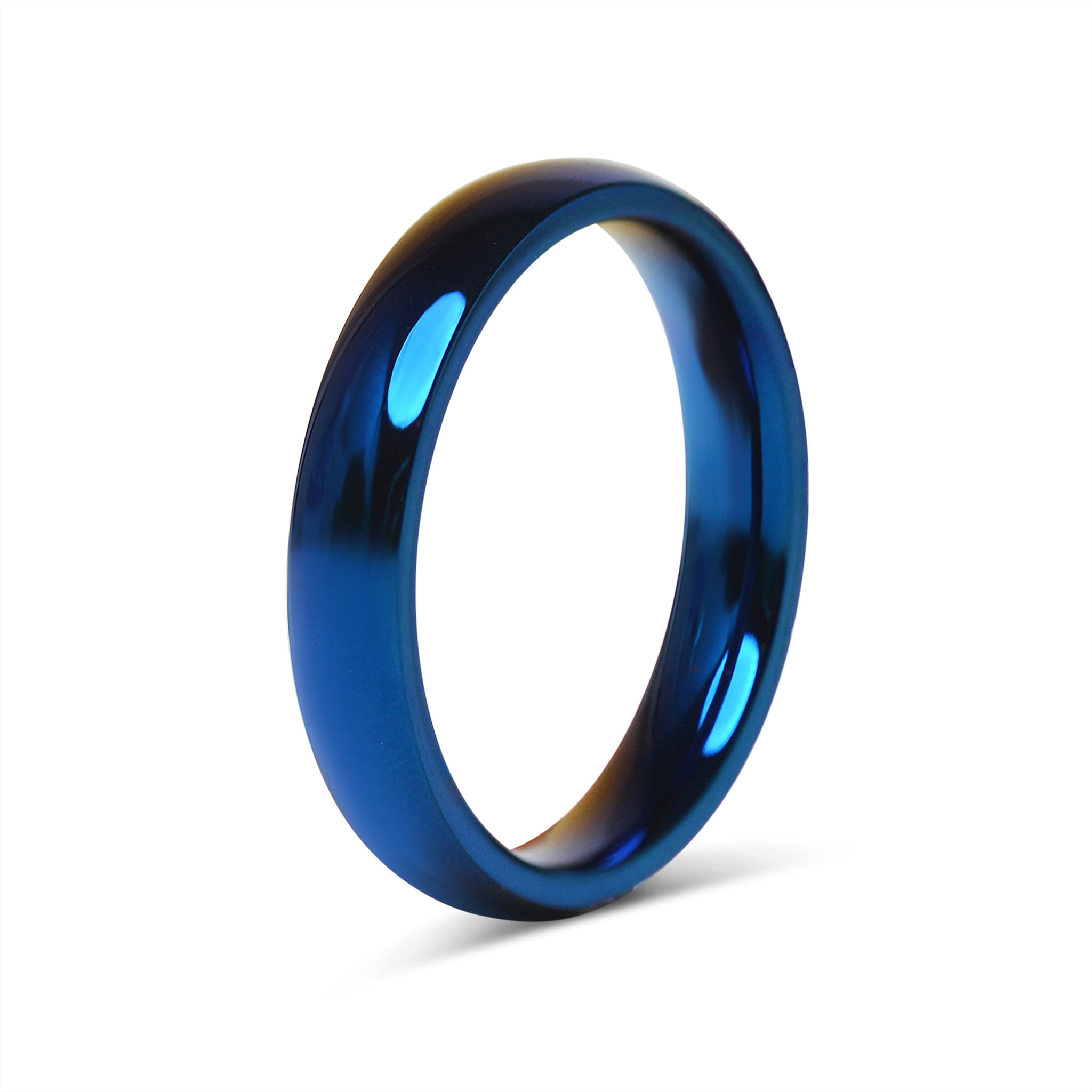 Solid Rings Blue Stainless Steel Blue Blank Ring / CFR7006 – Wholesale Jewelry Website