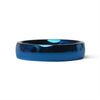 Blue Stainless Steel Blank Ring / CFR7006