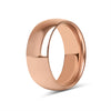 Rose Gold Chocolate Rounded Stainless Steel Blank Ring Stamping and Engraving