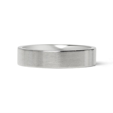 Brushed Flat Stainless Steel Ring 5mm 10mm Comfort fit stamping and engraving