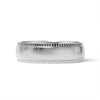Polished Center Detailed Edge Stainless Steel Blank Ring
