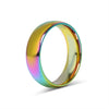 Rainbow Stainless Steel Blank Ring