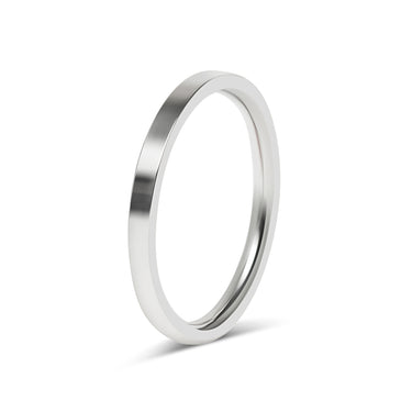 Wholesale Jewelry Flat Stainless Steel Polished Blank Ring