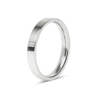 Stainless Steel Polished Flat Blank Ring CFR7021