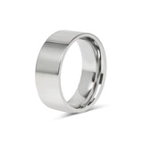 Wholesale Jewelry Flat Stainless Steel Polished Blank Ring