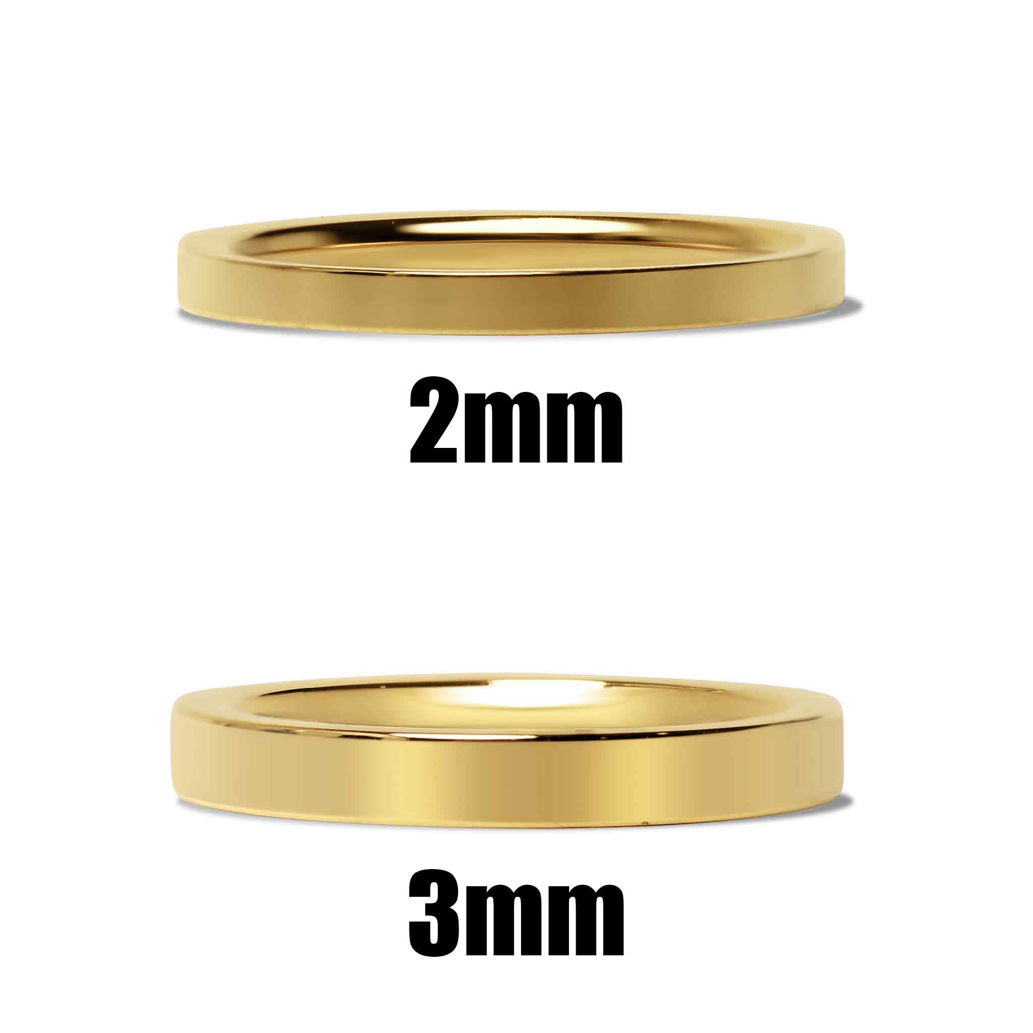 Shop Medium Flat Ring - Pure 24K Gold | 7879