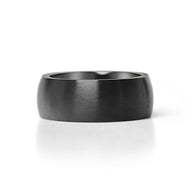 Wholesale Blank Stamping Black Matte Stainless Steel Ring Tarnish and rust-proof