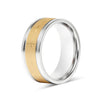 Gold Cross Pattern Stainless Steel Ring