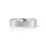 Wholesale Polished Beveled Edge Stainless Steel Ring