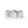 Wholesale Polished Beveled Edge Stainless Steel Ring