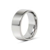 Wholesale Polished Beveled Edge Stainless Steel Ring