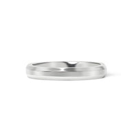 Wholesale Polished Beveled Edge Stainless Steel Ring