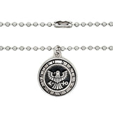 United States Navy Stainless Steel Polished Pendant on Ball Chain / CHJ4071-stainless steel good for jewelry- stainless steel jewelry for women- womens stainless steel jewelry- stainless steel cleaner for jewelry- stainless steel jewelry wire