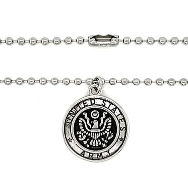 United States Army Stainless Steel Polished Pendant with Ball Chain / CHJ4072-stainless steel jewelry made in china- wholesale stainless steel jewelry- does stainless steel jewelry tarnish- stainless steel jewelry good- stainless steel jewelry cleaner