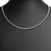 Stainless Steel Diamond Cut Curb Chain Necklace / CHN7500
