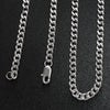 Stainless Steel Diamond Cut Curb Chain Necklace / CHN7500