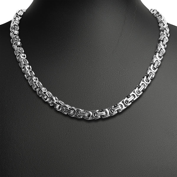 Stainless Steel Byzantine Chain Necklace / CHN8500
