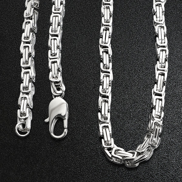 Stainless Steel Byzantine Chain Necklace / CHN8500