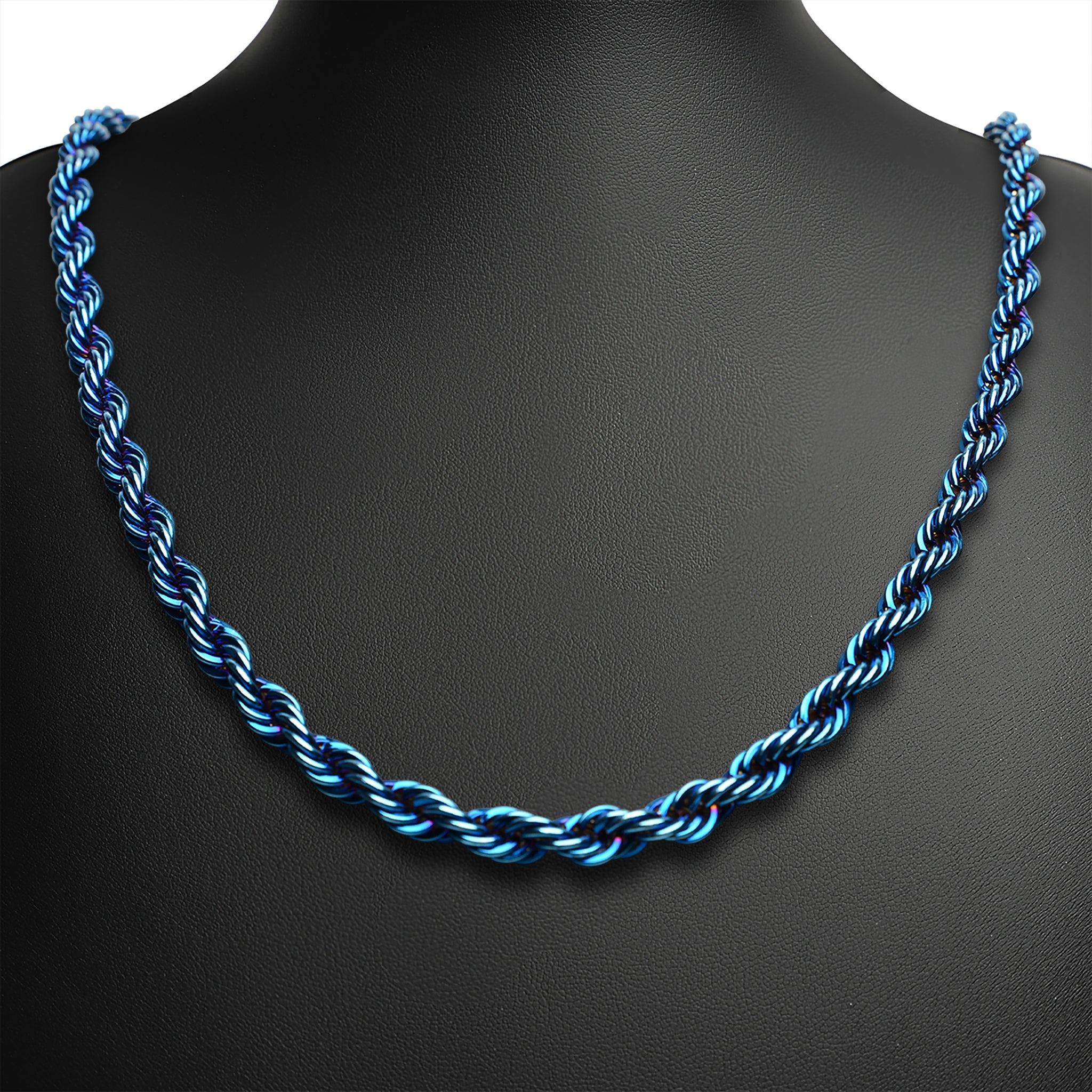 Cc silver necklace Chanel Blue in Silver - 21623065
